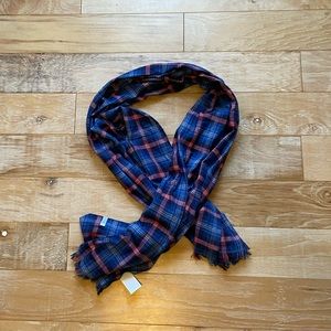 Blue Plaid Tartan Scarf